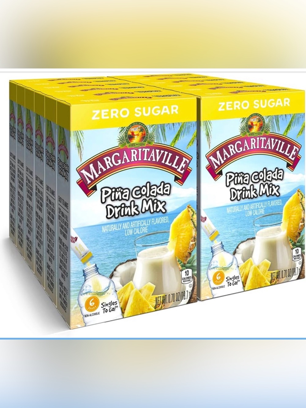 Margaritaville Piña Colada Drink Mix Singles - 12 6 Packs
